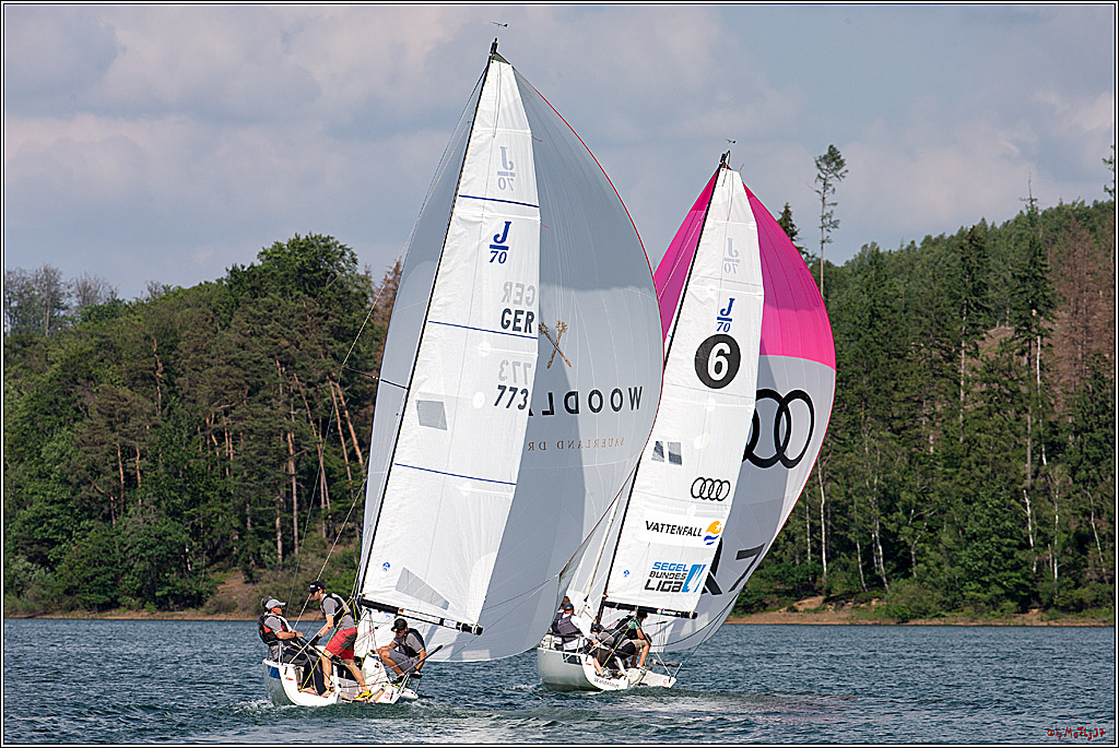 J70 - WOODLAND, 12.06.2021 Segelboot; Segeln; Woodland; Spinnaker; J70; Sorpesee; Sauerland